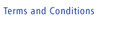 Terms and Conditions