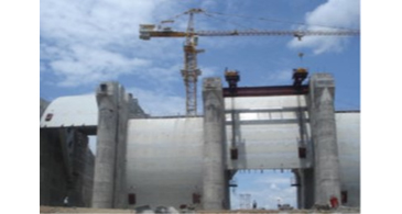 Hydroelectric power plant gate AGRIMECO is constructing