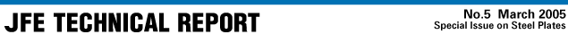 JFE Technical Report