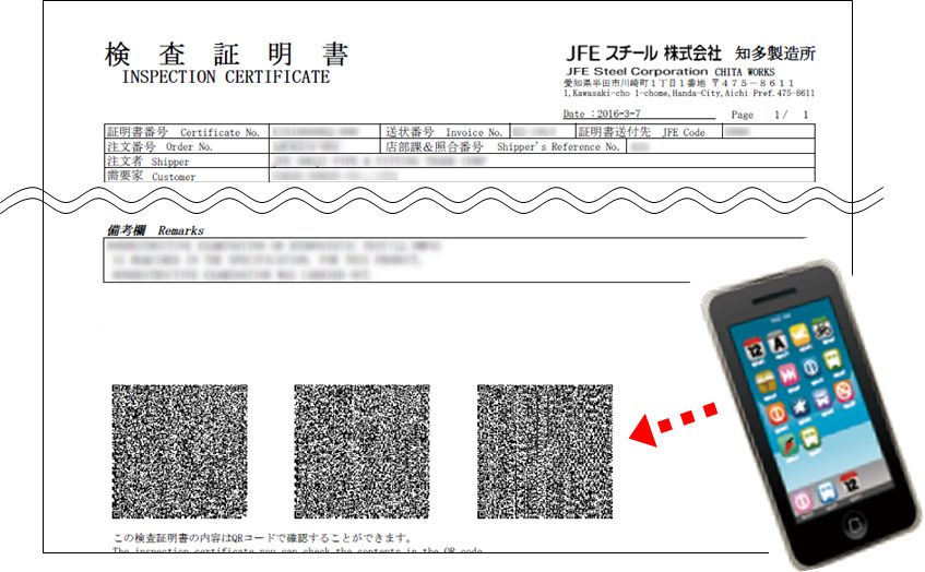 検査証明書