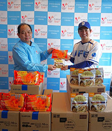 フードバンクちばへの災害用備蓄品(食品)の寄贈
