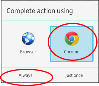 Chrome and Always
