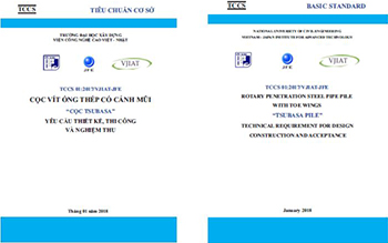 Tsubasa Pile TCCS (left: Vietnamese version, right: English version)