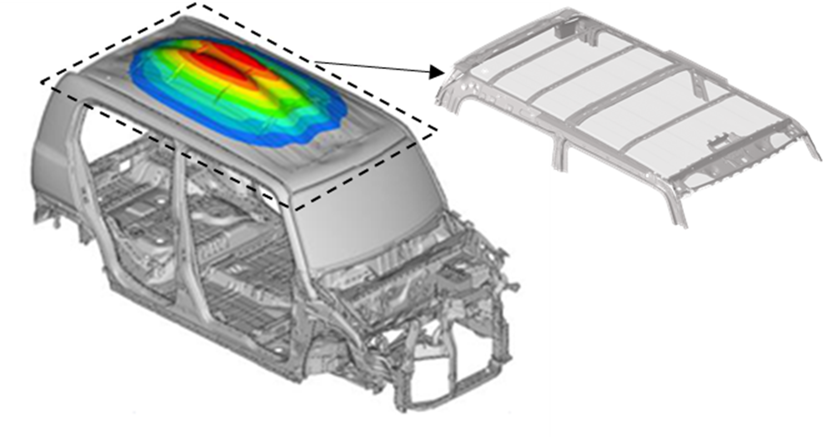 Roof panel and related components (right)