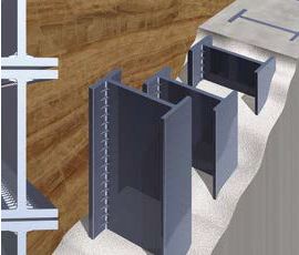 JグリップH、SC合成地中連続壁工法