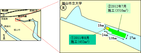 製鋼スラグ施工エリアの計画図