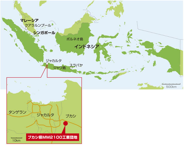 地図インドネシア