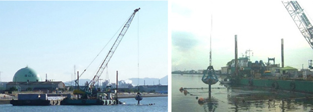 【写真】「福山港港湾海域環境創造工事（内港地区）」の模様