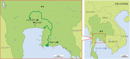 【地図】5th Transmission pipeline project