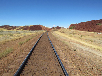 【写真3】『SP3』の使用状況（オーストラリアの鉱山鉄道）