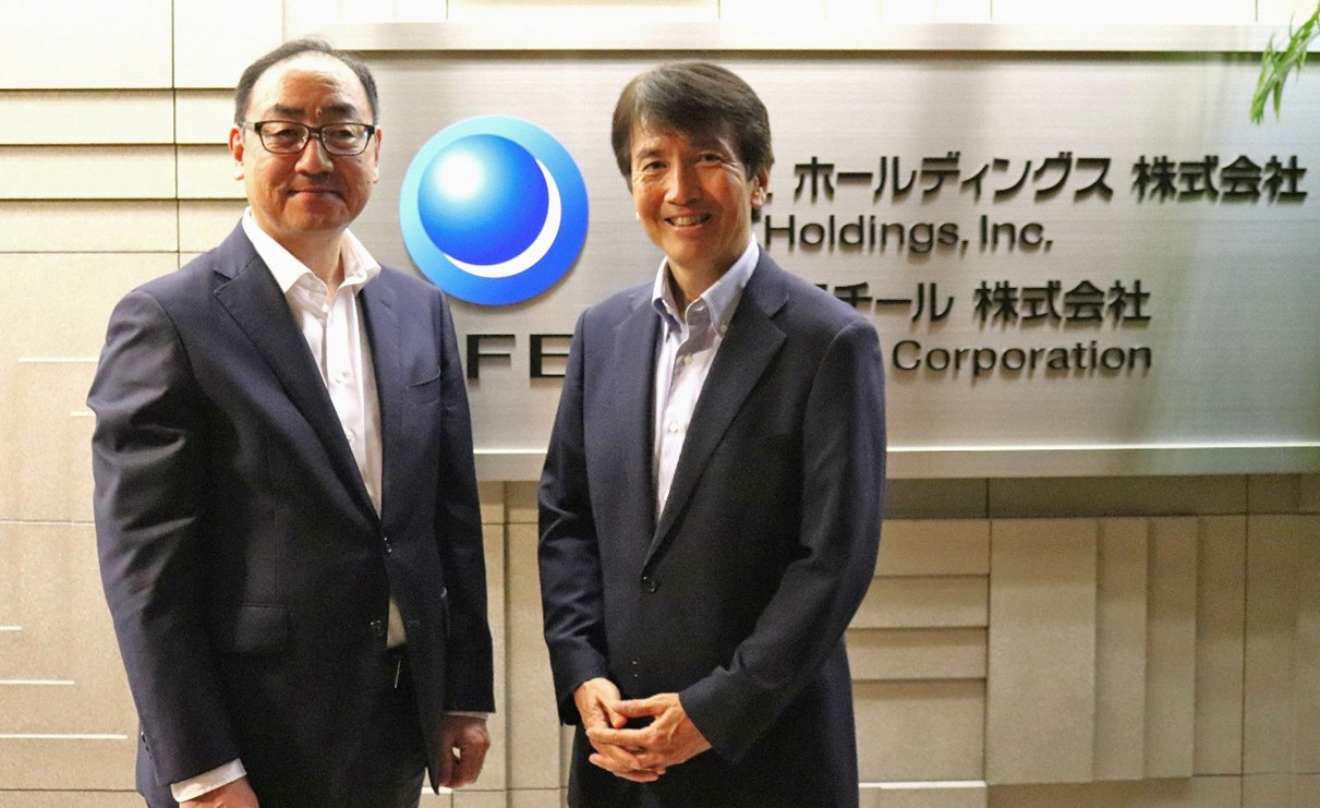 特許庁 河西 康之長官と当社代表取締役社長 広瀬 政之