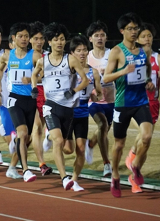 【5000m】初戦で好走した風岡選手(NO.3)