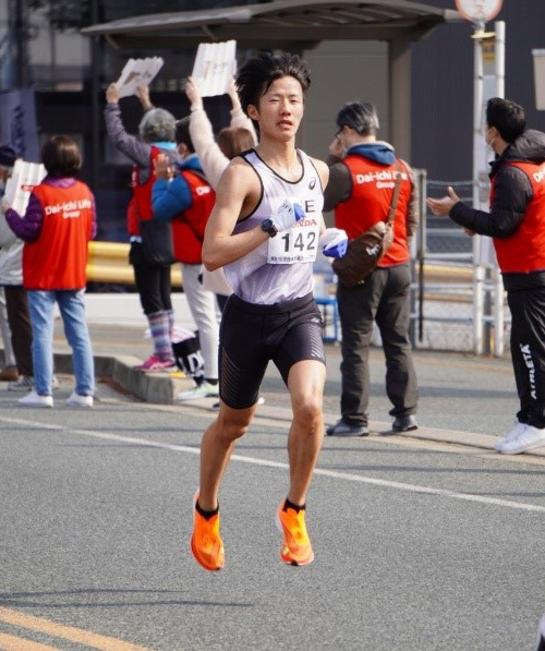自己ベストを更新した寺嶌選手