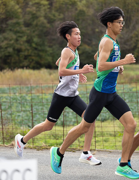 1区区間賞の岩崎選手