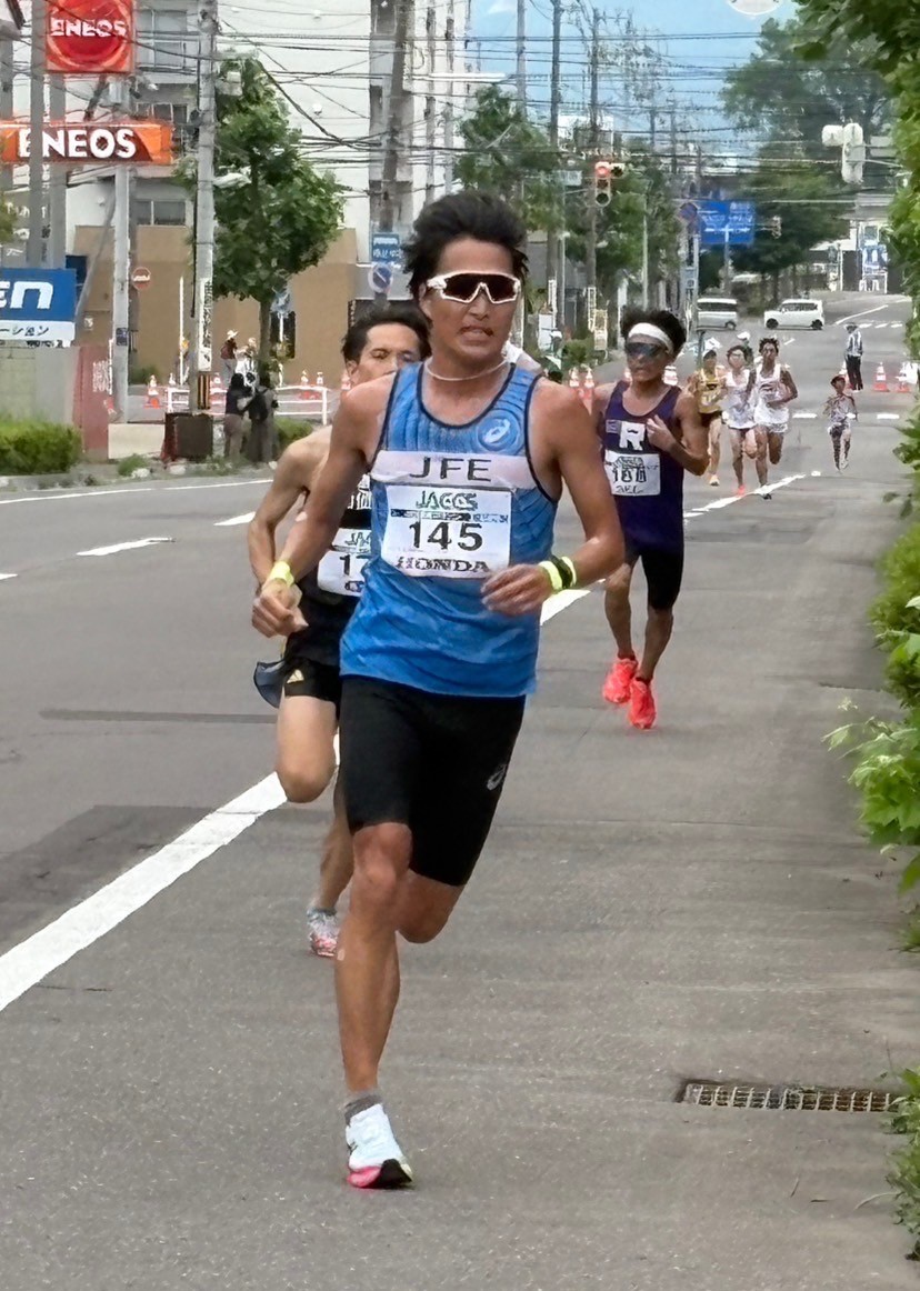 レース終盤も粘り強い走りを見せた堤選手